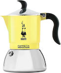 Bialetti Stovetop Espresso Pot for 6 Cups Yellow