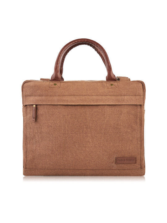 Paolo Peruzzi Tasche für Laptop 14" MacBook Pro 14-Zoll M2 2023/M1 2021 in Braun Farbe E-04-BR