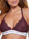 Guess Bralette Σουτιέν Dark Plum