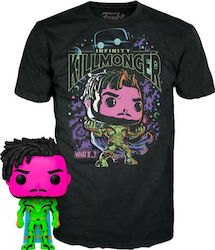 Funko Pop! Tees Marvel: What If...? - Infinity Killmonger (Blacklight) (M) Bobble-Head Special Edition (Exclusive)