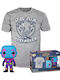Funko Поп! Tees Marvel: Marvel - Adult: Guardians of the Galaxy - Drax (Blacklight) Vinyl Figure and T-Shirt (S) (Черна светлина) Специално издание