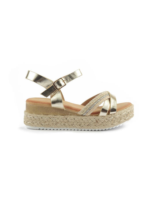 Fshoes Kinder Sandalen Gold