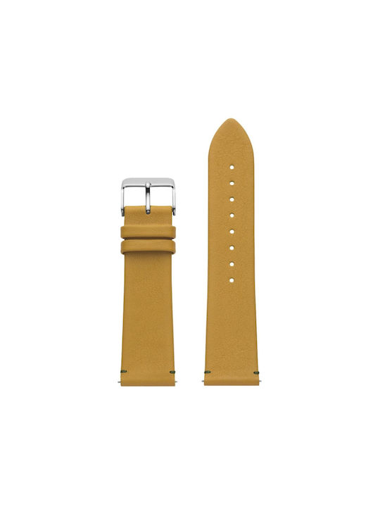 WATX & CO WXCO1710 Leather Strap Yellow 44mm