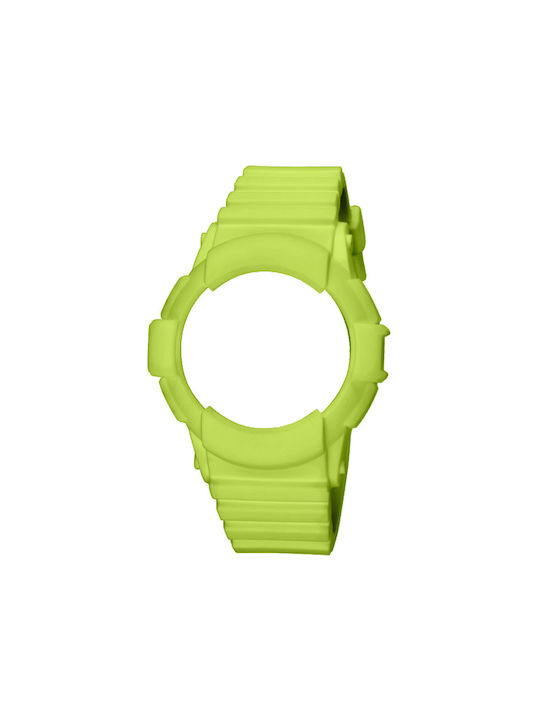 WATX & CO COWA2743 Curea de cauciuc Verde 49mm