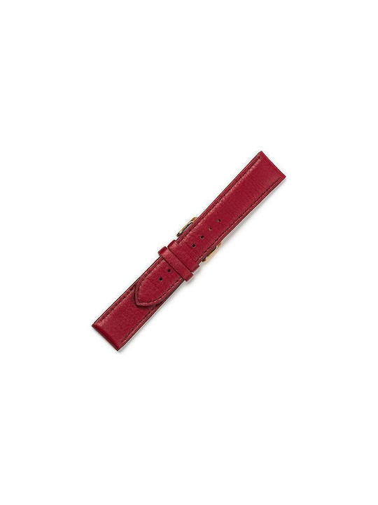 Leather Strap Red 20mm