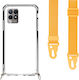 Θήκη Κινητού Διάφανη Ιμάντα Mustard Yellow Realme 8i