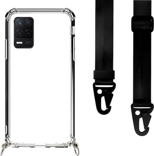 Θήκη Κινητού Διάφανη Ιμάντα Black Realme 8 5g