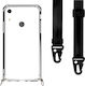 Θήκη Κινητού Διάφανη Ιμάντα Black Huawei Y6s