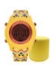 WATX & CO Women's Watch with Orange Rubber Strap