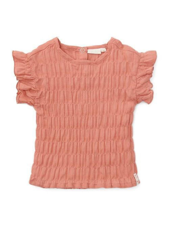 Little Dutch Kids Blouse Short Sleeve Rose Pink