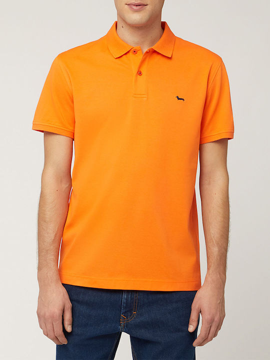 Harmont & Blaine Ανδρική Μπλούζα Κοντομάνικη Polo Orange