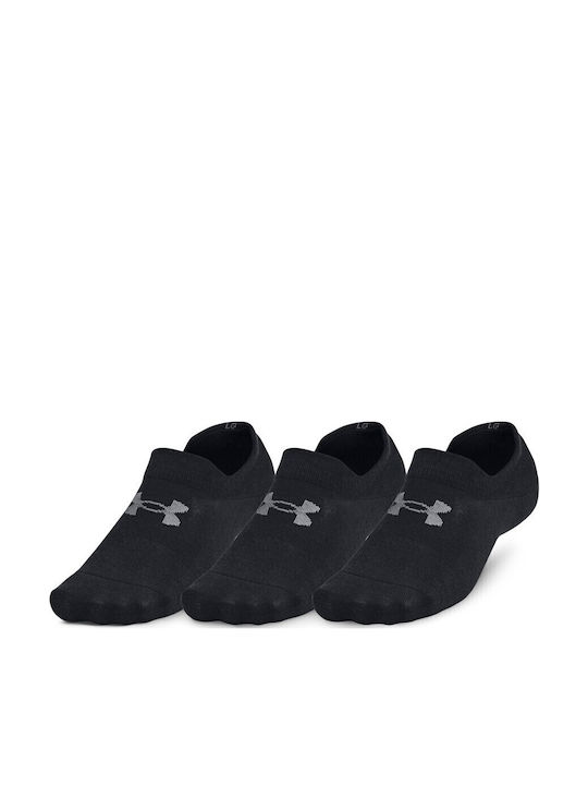 Under Armour Ua Essential Αθλητικές Κάλτσες Μαύρες 3 Ζεύγη