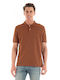 Gant Pique Men's Short Sleeve Blouse Polo Rust Brown