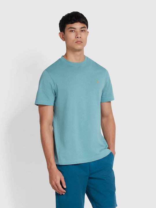 Farah Men's Short Sleeve T-shirt Petrol Blue