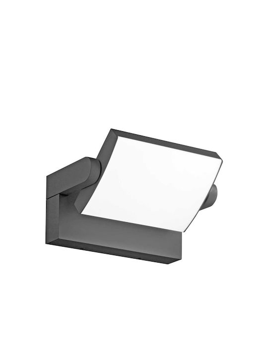 Ideal Lux Επιτοίχιος Εξωτερικός Προβολέας LED IP54 20.5W με Θερμό Λευκό Φως 21.2x16.5x10εκ.