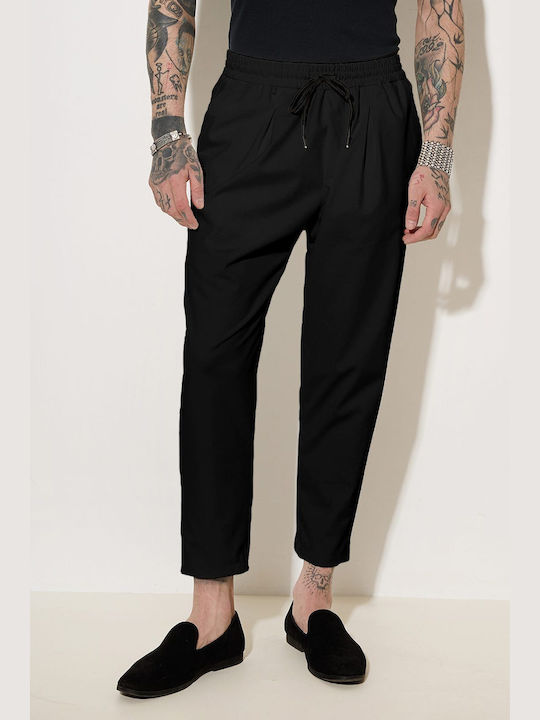 Stefan Fashion Pantaloni pentru bărbați Black