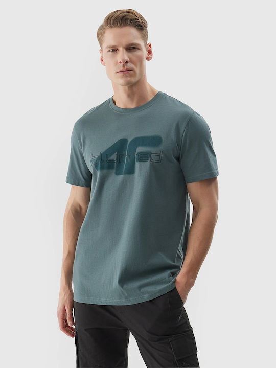 4F Herren T-Shirt Kurzarm Grün