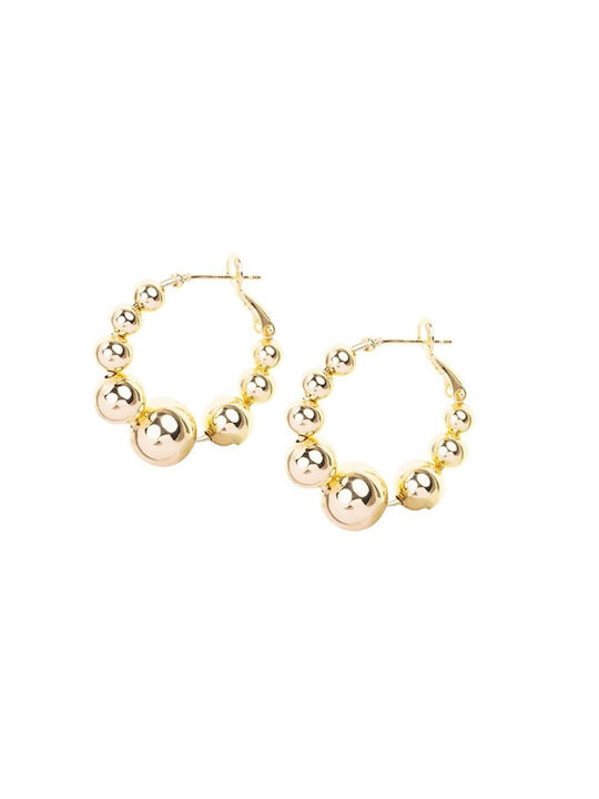 Paraxenies Earrings made of Steel Gold Plated