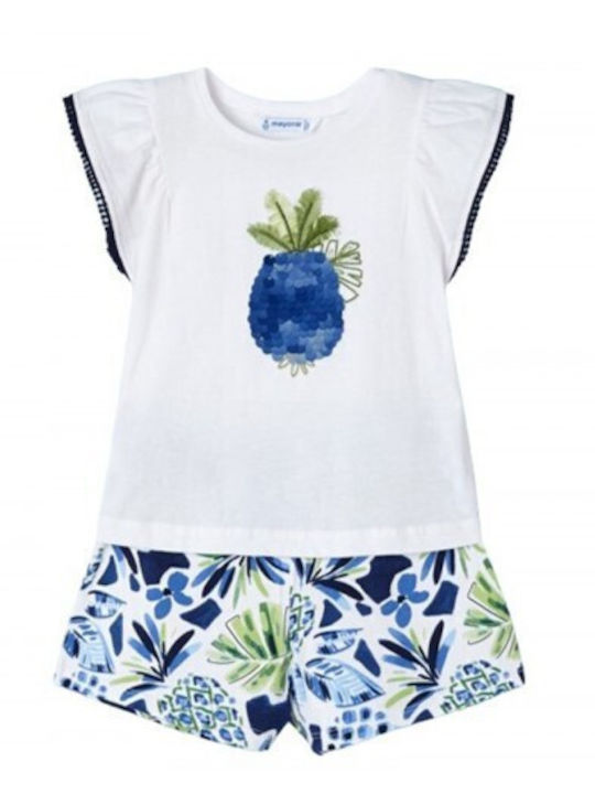 Mayoral Kids Set with Shorts Summer 2pcs Blue Squirrel