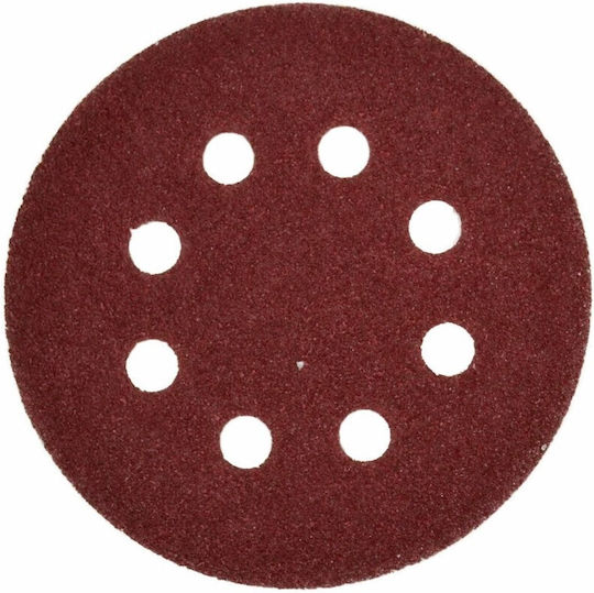 Velcro Φύλλο Λείανσης Έκκεντρου Τριβείου K120 με Τρύπες 125x125mm Σετ 5τμχ