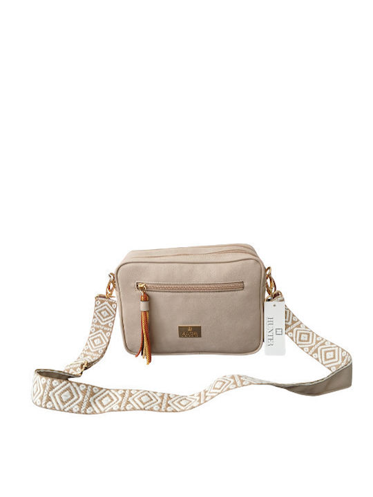 Hunter Leder Damen Tasche Schulter Beige