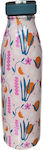 Canteen Thermos Pink Design Leaves 500ml