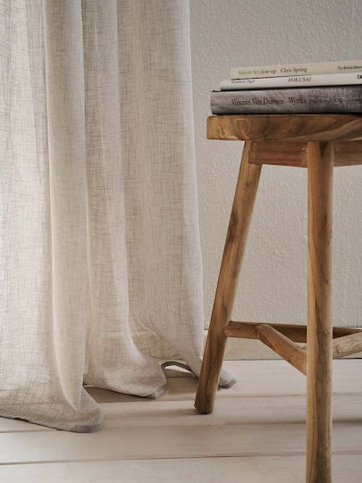Gofis Home Curtain with Pencil Pleat Combe 502 45 Willow Beige 200x295cm