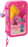 Backpack Backpack Pencils Trolls Pink 12.5 X 19.5 X 4 Cm 28 Pieces