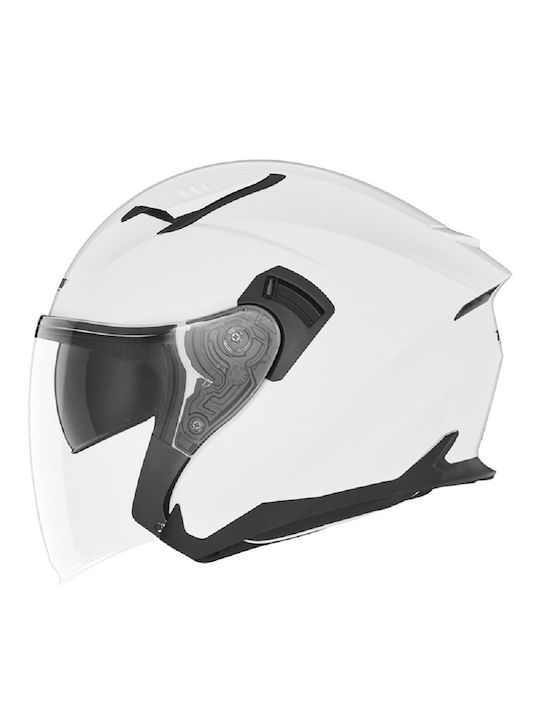 Nox N130 White Pearl Gloss Motorradhelm Jet ECE...