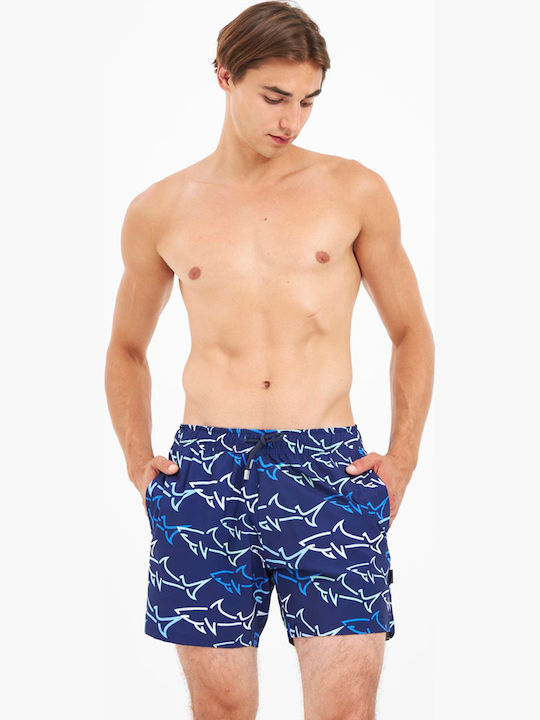 Costume De Baie Bărbați Pantaloni Scurți Multicolori Cu Model