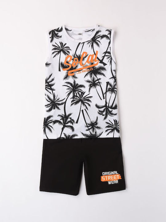Kids' Set with Shorts Summer 2pcs White