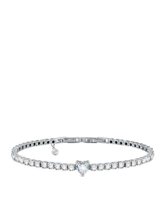 Chiara Ferragni Damen Armband mit Design Herz aus Stahl mit Diamant