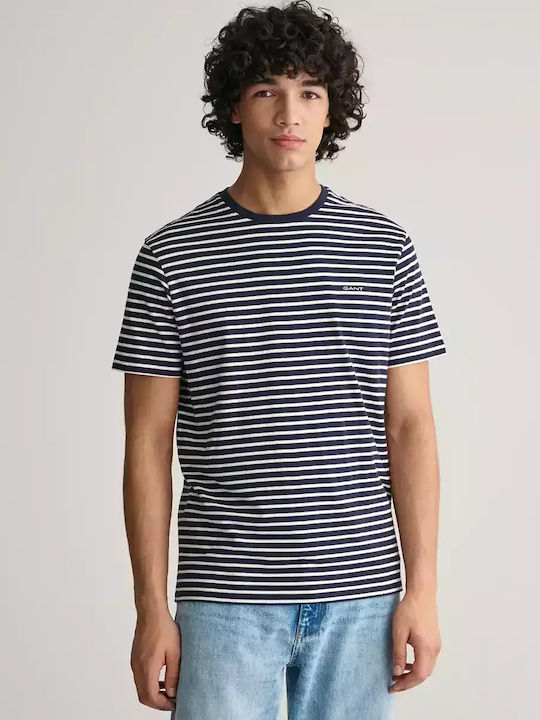 Gant T-shirt Bărbătesc cu Mânecă Scurtă dark blue