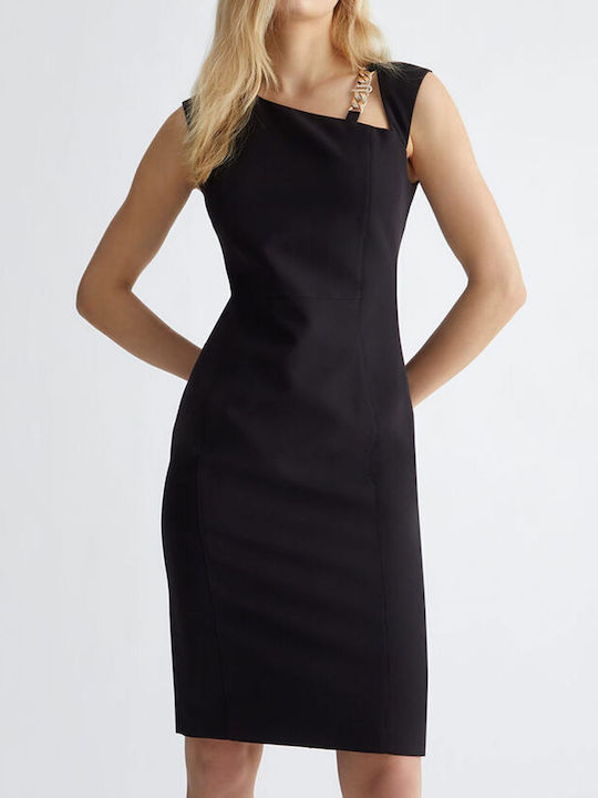 Liu Jo Midi Φόρεμα Μαύρο