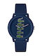 Lacoste Ανδρικό Ρολόι 42mm Μπαταρίας με Μπλε Καουτσούκ Λουράκι