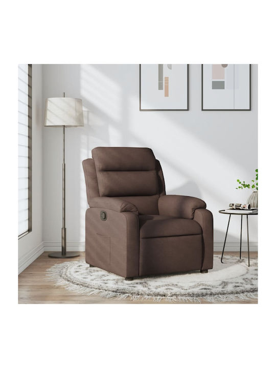 Fotoliu Relax cu Puf Maro închis 75x92.5x100cm