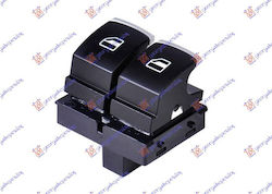 Window Switch Chrome Black Double 4pin Vw Scirocco 14 5k3959857 Left 1 pc