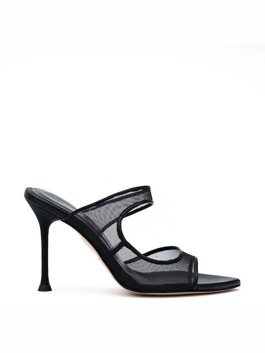 Philippe Lang Leather Women's Sandals Black