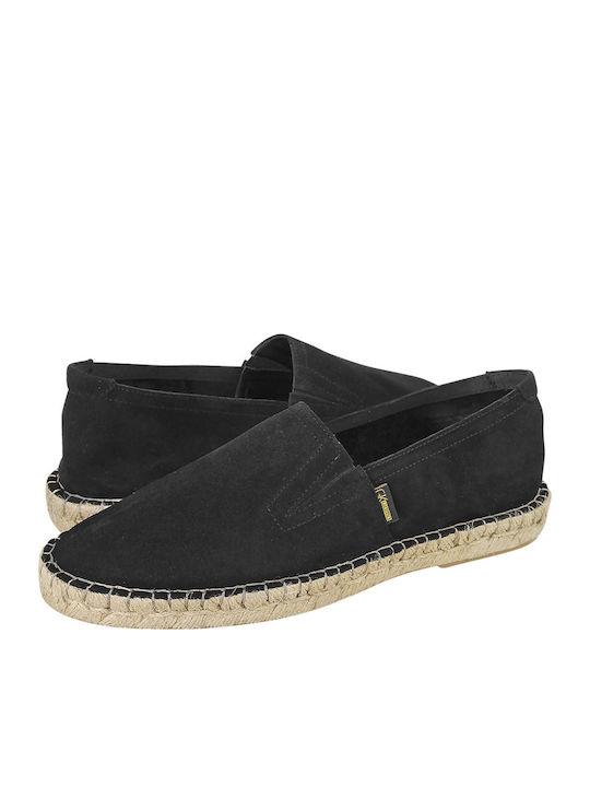GK Uomo Suede Ανδρικές Εσπαντρίγιες σε Μαύρο Χρώμα