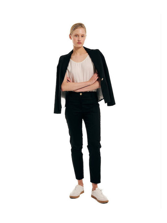 Women's Fabric Trousers Black