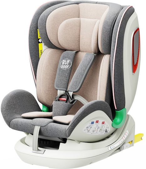 Buf Boof Platinum Deluxe Baby-Autositz i-Size mit ISOfix Rosa 0-36 kg