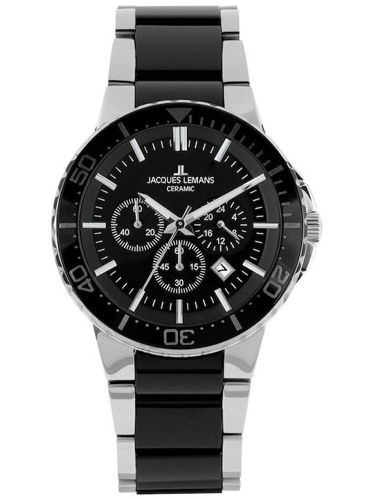 Jacques Lemans Uhr Batterie mit Keramikarmband Jacques Lemans Uhr Batterie mit Keramikarmband