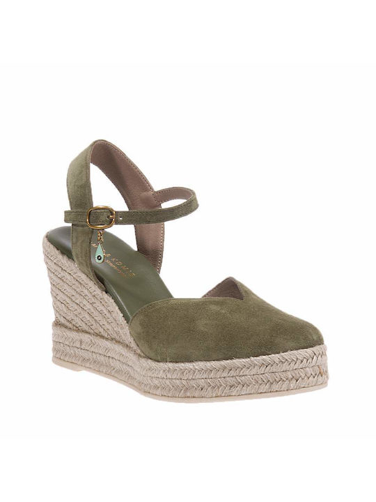 Komis & Komis Women's Platform Espadrilles Khaki