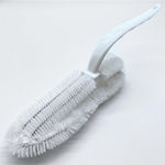 Outdoor Indoor Shoe Cleaning Brush Handle White