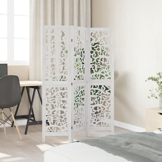vidaXL Dekorativer Raumteiler Hölzernes mit 3 Paneelen 105x160cm