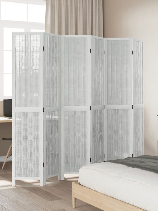 vidaXL Dekorativer Raumteiler Hölzernes mit 6 Paneelen 210x200cm
