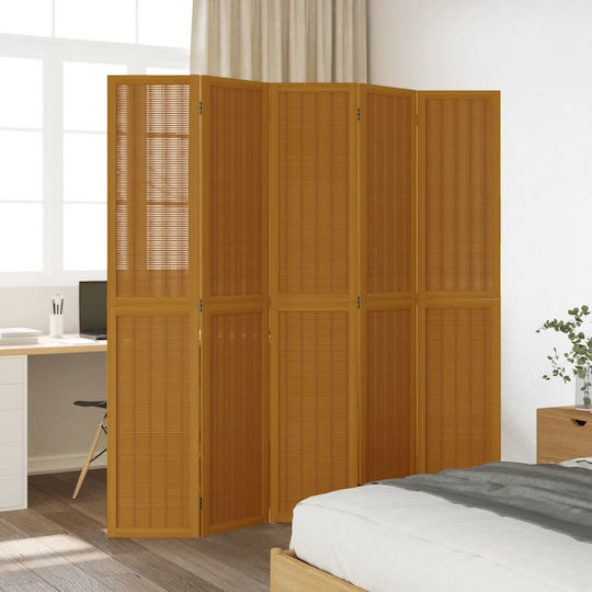 vidaXL Διακοσμητικό Παραβάν Ξύλινο με 5 Φύλλα 175x200cm