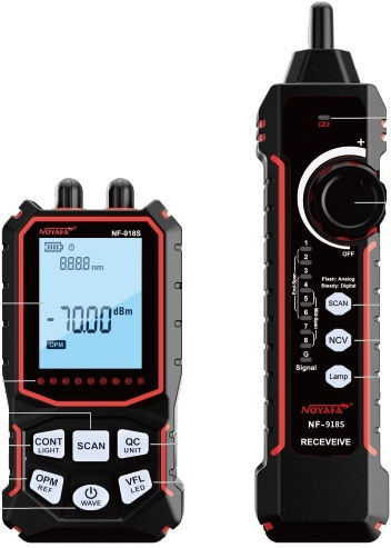 Noyafa NF-918S Tester Καλωδίων Οπτικής Ίνας