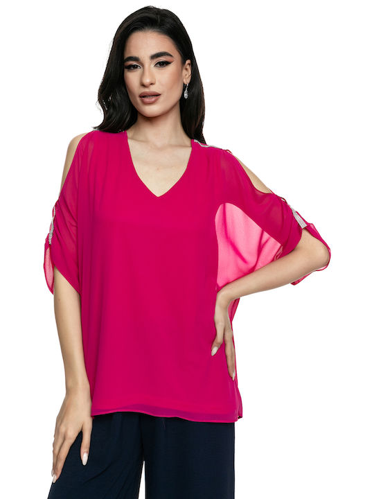 RichgirlBoudoir Women's Blouse Fuchsia