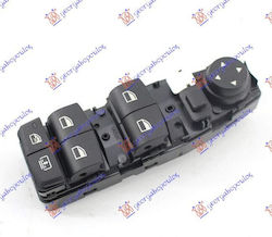 Front Mirror Window Switch Front Curtain Quadruple 6pin Bmw Series 3 F30/f31 Sedan Station Wagon 14-18 61319218481 Left 1 pc